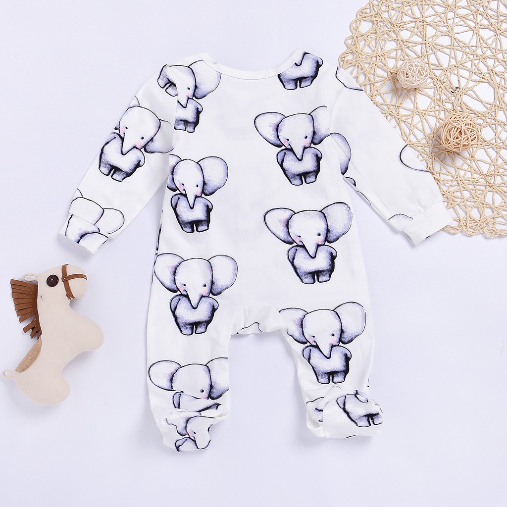 Áo Liền Quần Mikrdoo Vải Cotton Thời Trang Dành Cho Bé Trai Và Bé Gái Sơ Sinh 0-2 Tuổi