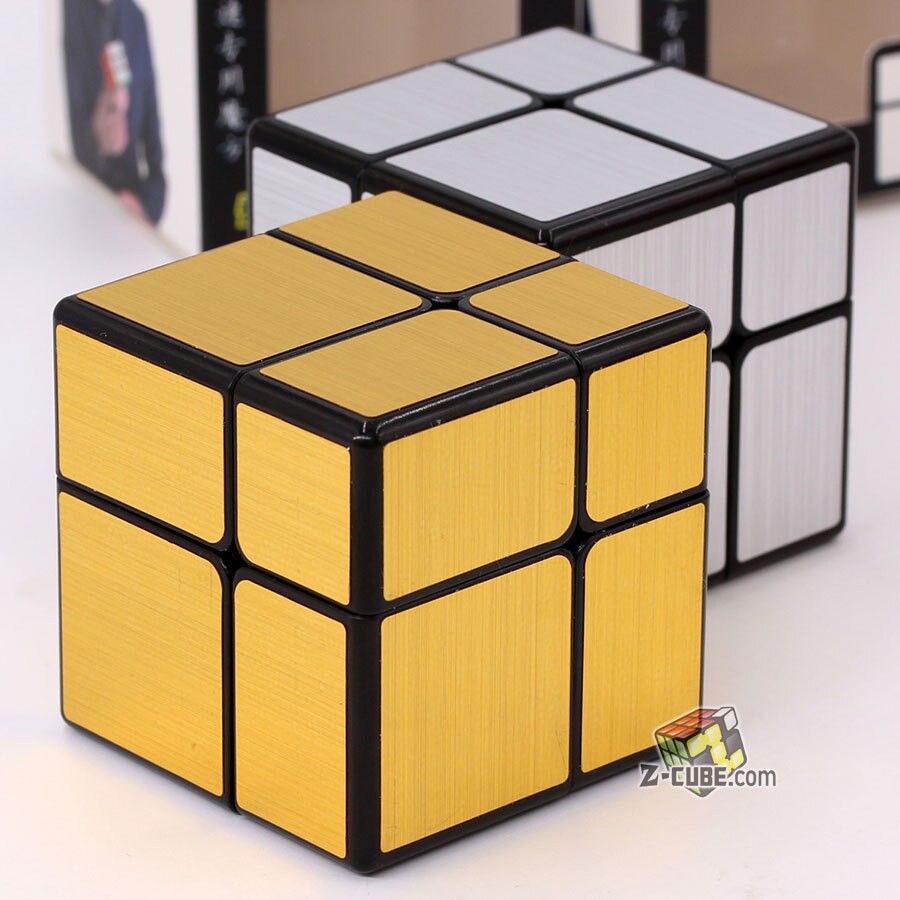 Rubik Qiyi 2x2 Gương Mirror Vàng- đồ chơi phát triển trí tuệ