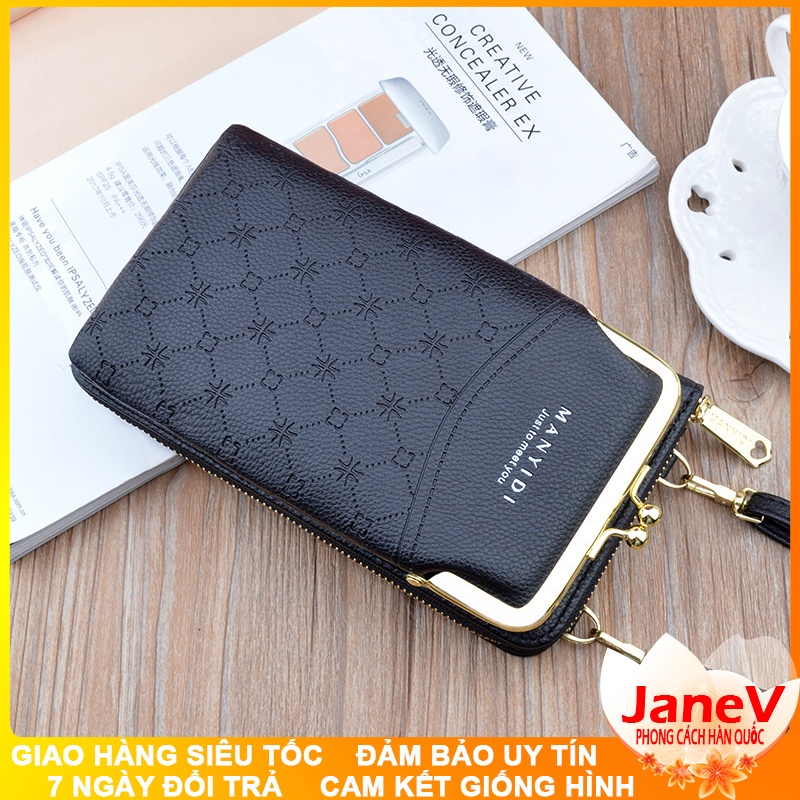 Ví Cầm Tay Nữ Dài Đeo Chéo Cao Cấp Sang Trọng Phong Cách Hàn Quốc TVNN397