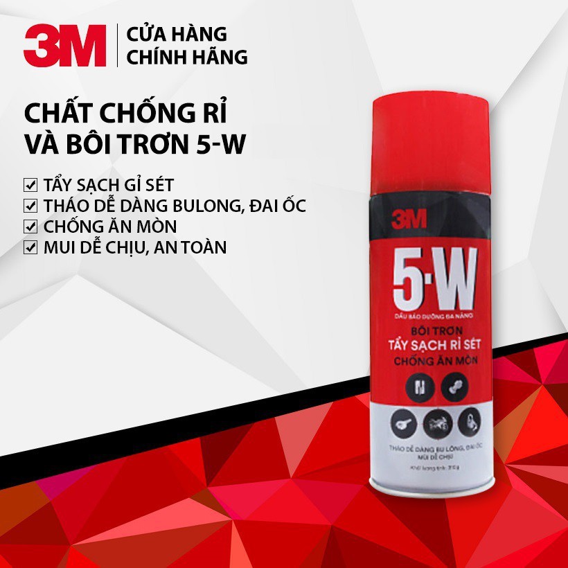 Chất Tẩy Rỉ Sét Và Bôi Trơn 5-W Way Penetrant 3M (310g/170g)