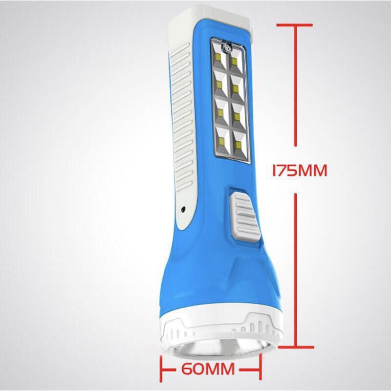 ĐÈN PIN CẦM TAY KÈM ĐỂ BÀN KM-8796 công suất 1w+8LED