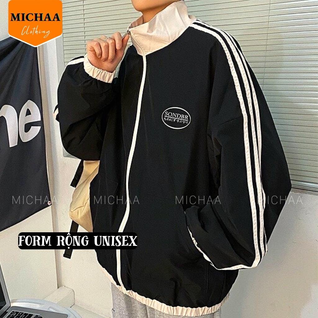 Áo Khoác Bomber Dù SONDBR Nam Nữ Ulzzang Unisex Kiểu Bóng Chày Form Rộng 2 Lớp - MICHAA