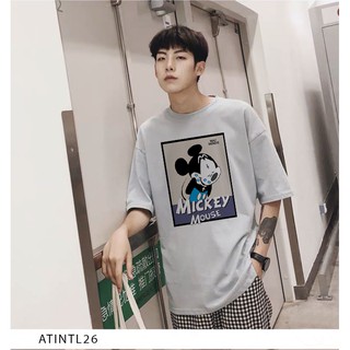 🔥HOT🔥 [ ] ÁO THUN NAM NỮ FREESIZE TAY LỠ IN \HÌNH CHÚ CHUỘT MICKEY ĐỦ MÀU - ATINTL26 🔥HÀNG SẴN🔥