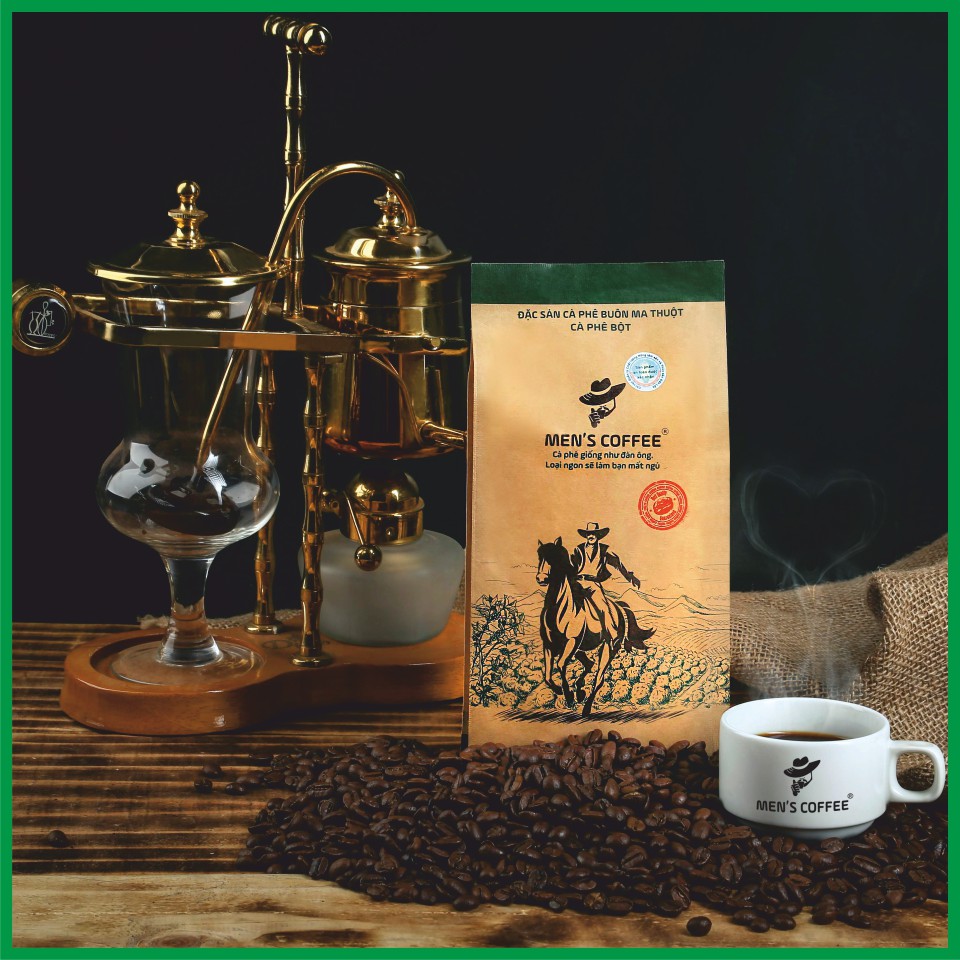 Cà Phê HẠT Men's Coffee - Dòng ARABICA Đặc Sản Cầu Đất - Lâm Đồng gói 500gr (cà phê sạch, cà phê nguyên chất) | BigBuy360 - bigbuy360.vn