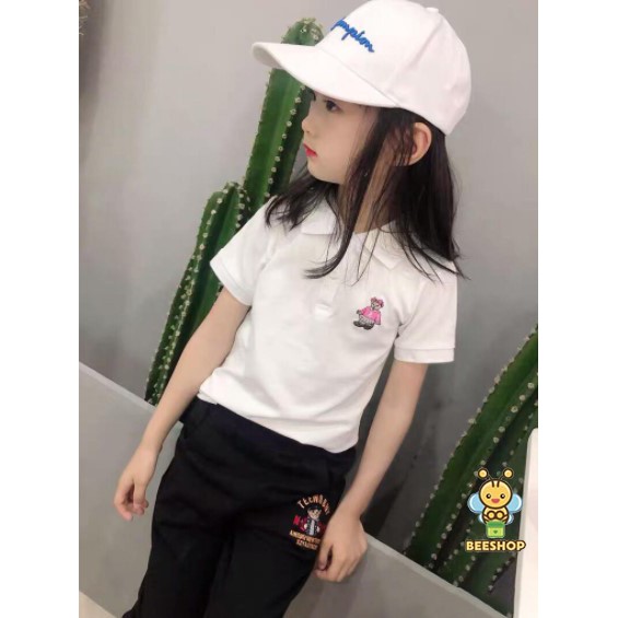 Áo thun ngắn tay bé gái chất cotton cao cấp full size cho trẻ em Beeshop H21052