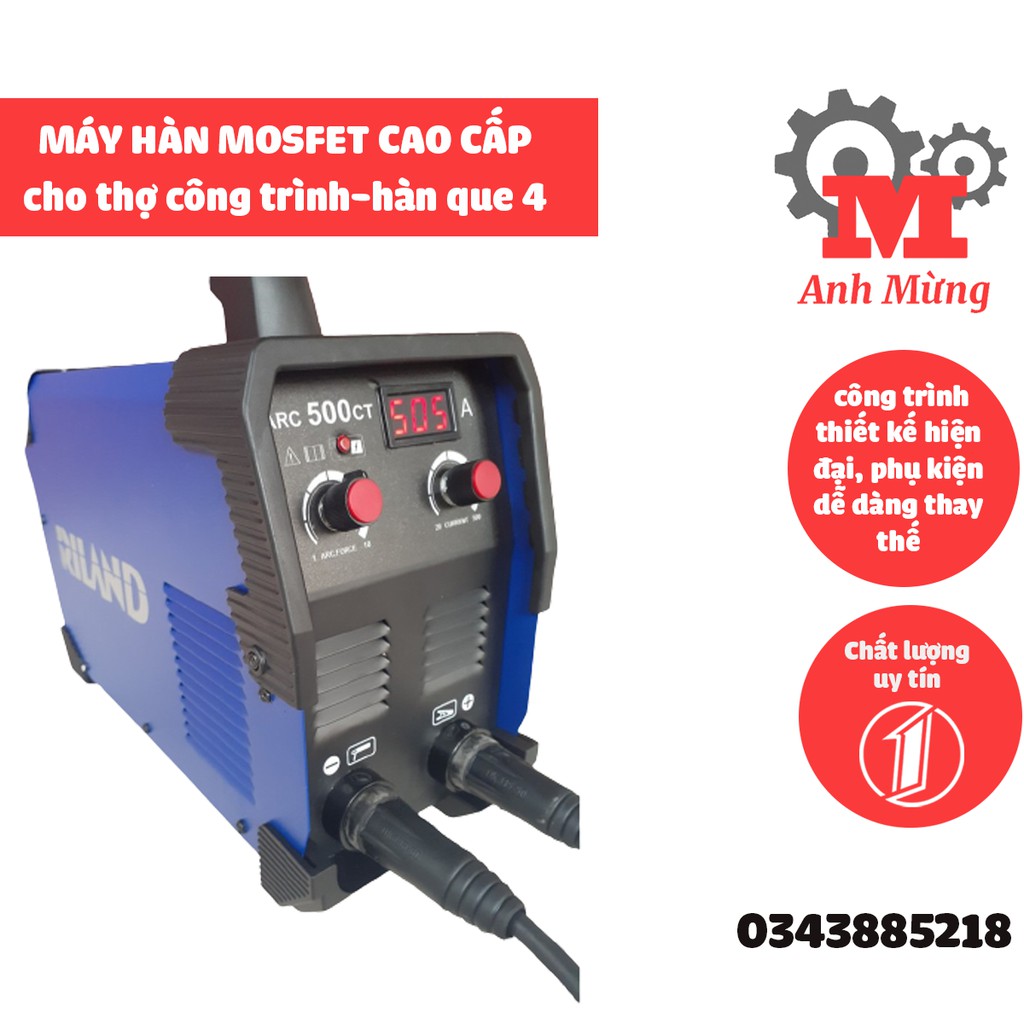 Máy hàn Mosfet cao cấp cho thợ làm công trình thiết kế hiện đại, phụ kiện dễ dàng thay thế