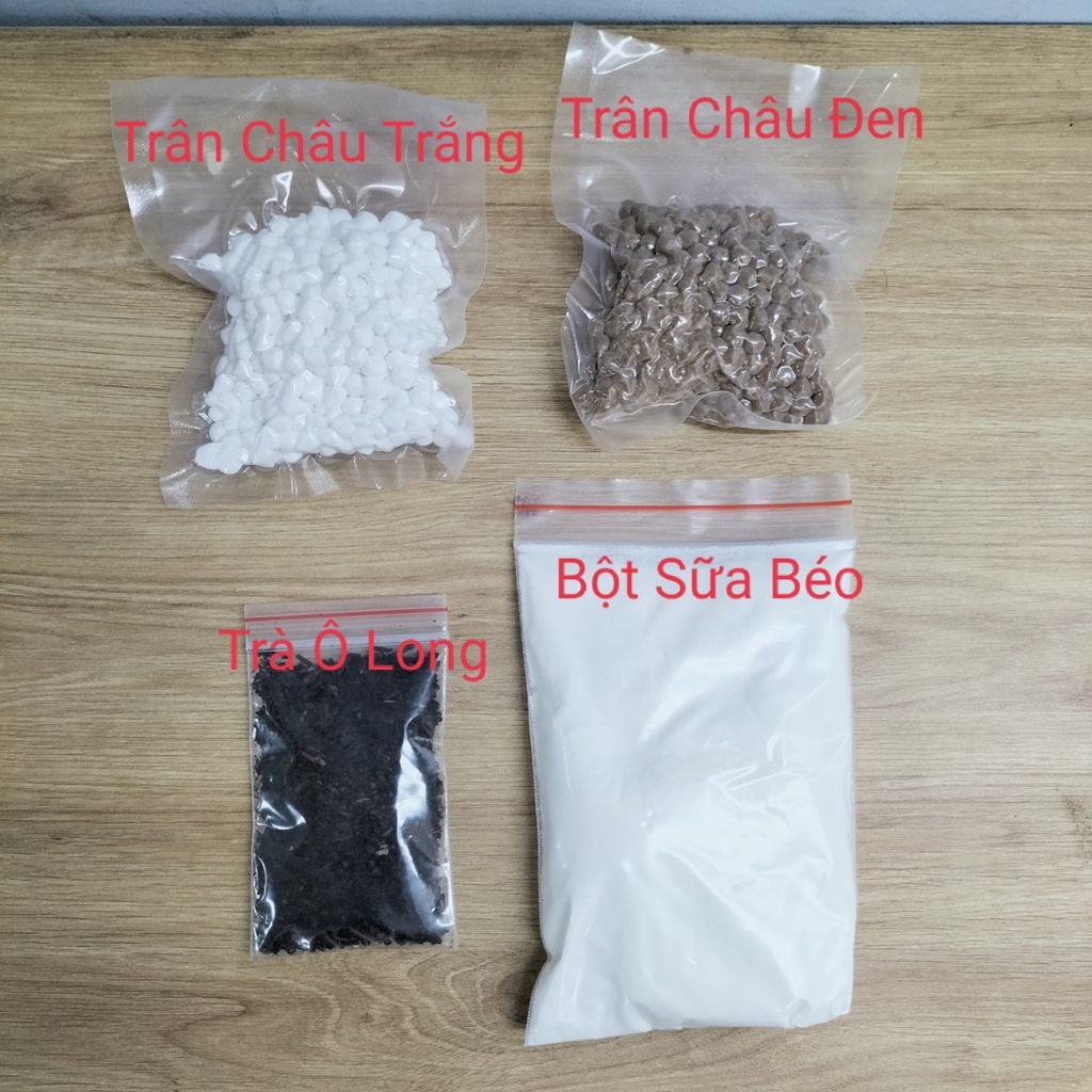 Set Nguyên Liệu Nấu Trà Sữa Trân Châu Ô Long Siêu Ngon 450gr ( Nấu 7-8 Ly)