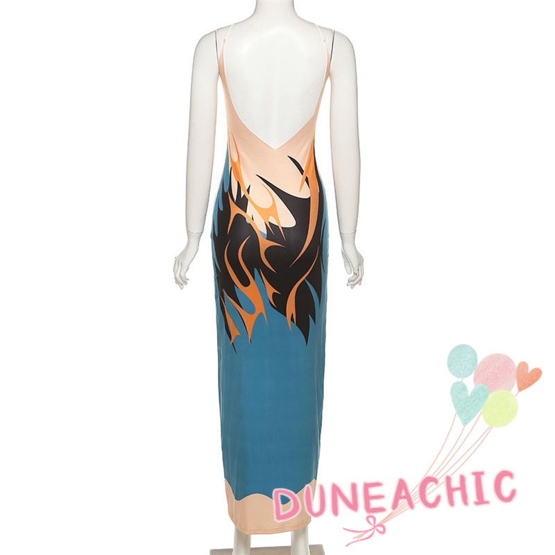 Đầm Hai Dây Hở Lưng Khoét Sâu Phong Cách Quyến Rũ