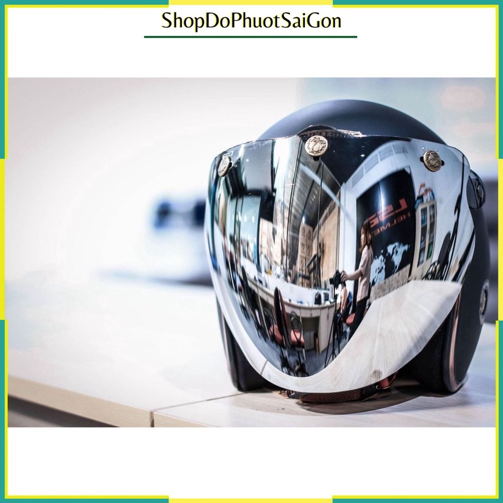 Kính gắn mũ bảo hiểm 3/4 Bulldog Eagle