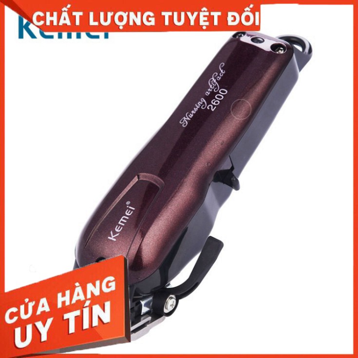 Tông Đơ Cắt Tóc Chuyên Nghiệp Kemei KM-2600 Không Dây - Hàng nhập khẩu