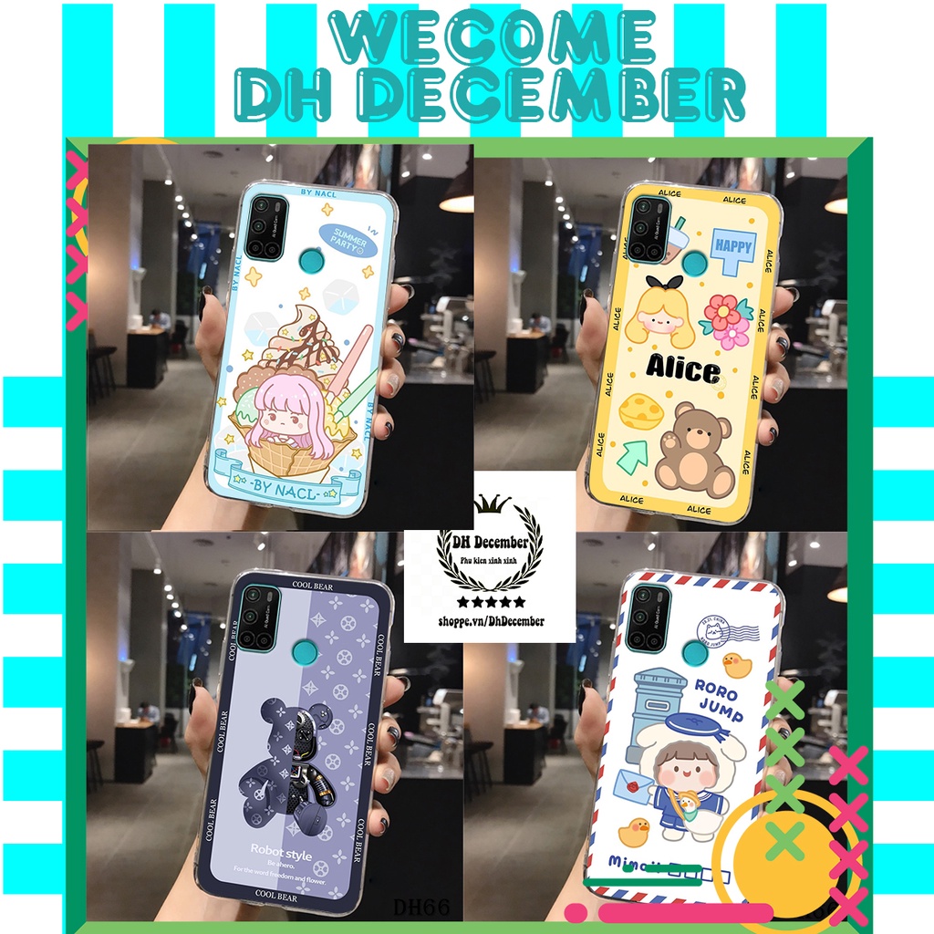 Ốp lưng dẻo Vsmart JOY 4 in hình 3D GẤU cute be@r, soda, happy day cực hot ,thời thượng