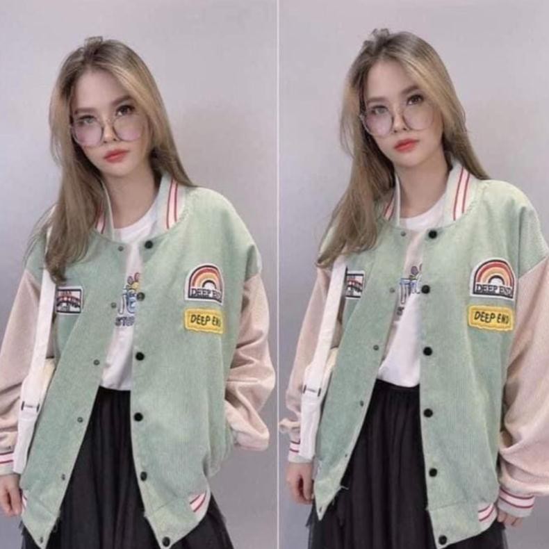 [FREESHIP] Áo khoác bomber nhung áo bomber phom thụng cá tính AD13 | BigBuy360 - bigbuy360.vn