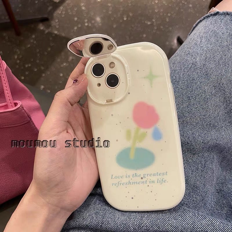 Ốp Điện Thoại acrylic Cứng Hình Hoa Cho iphone 13 pro max 12 pro max 7 8 plus x xr xs max