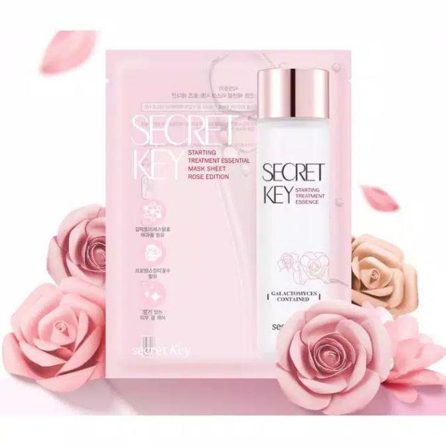 Mặt Nạ Dưỡng Da Secret Key Starting Treatment Essential Mask Rose Edition (30g)