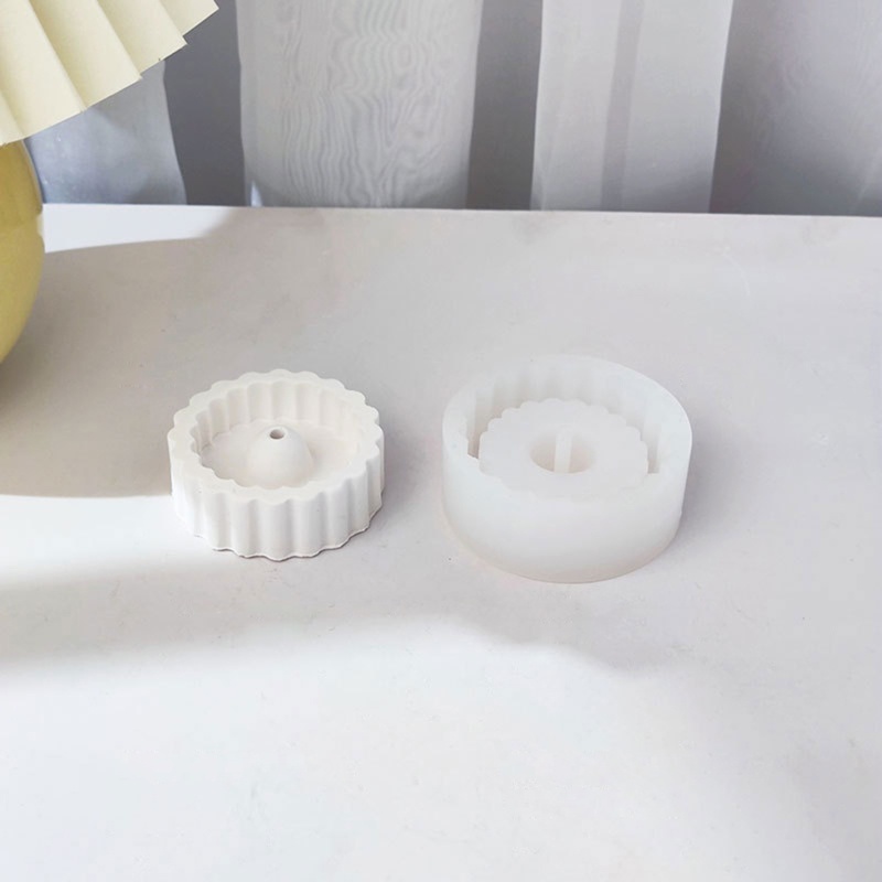 Khuôn Silicon Làm Đế Nến Hình Hoa Sen Độc Đáo Cr