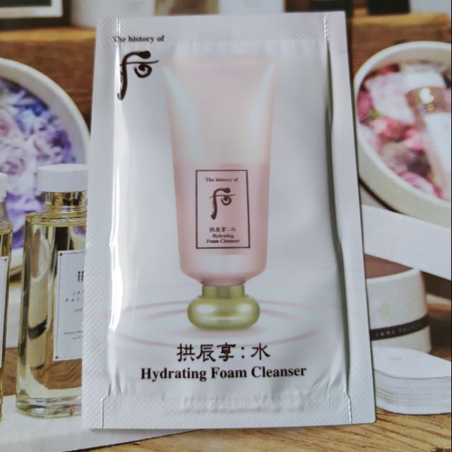 sample sữa rửa mặt sáng hồng căng mịn da Whoo Cleanser