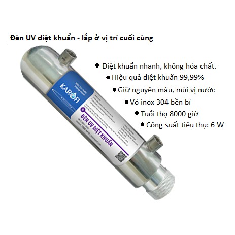 Đèn UV Karofi diệt khuẩn 6w