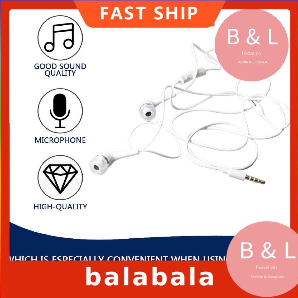 Tai Nghe Nhét Tai Có Mic Và Nút Điều Chỉnh Âm Lượng 3.5mm Cho Galaxy S4