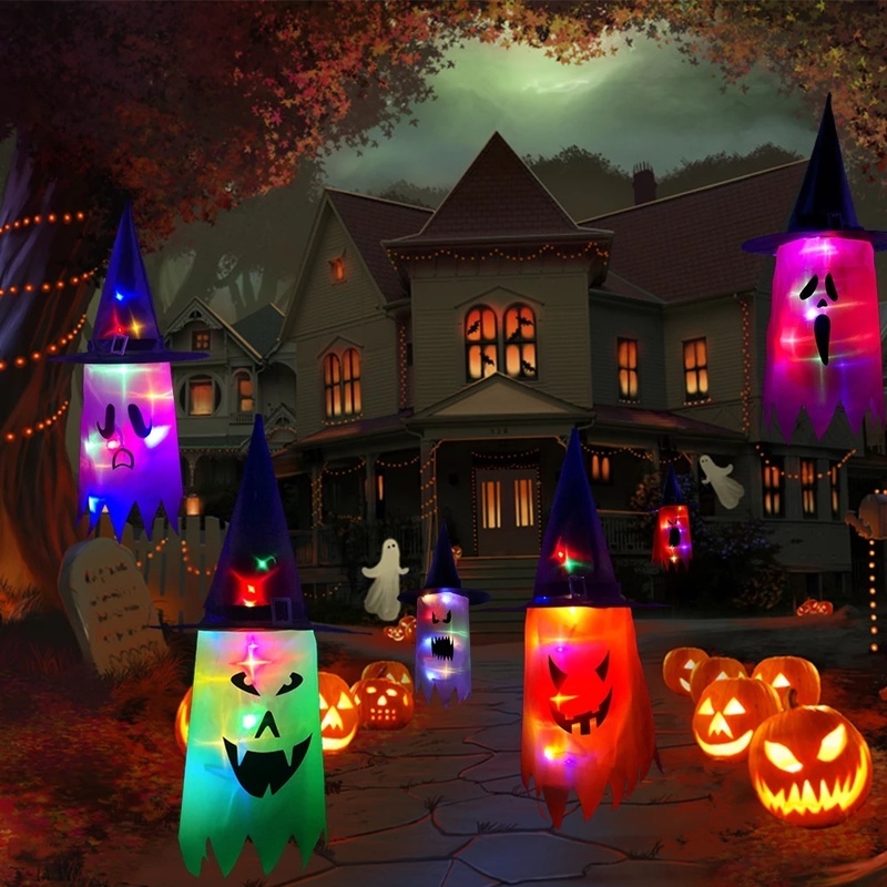 Nón Phù Thủy Có Đèn LED Phát Sáng Trang Trí Halloween