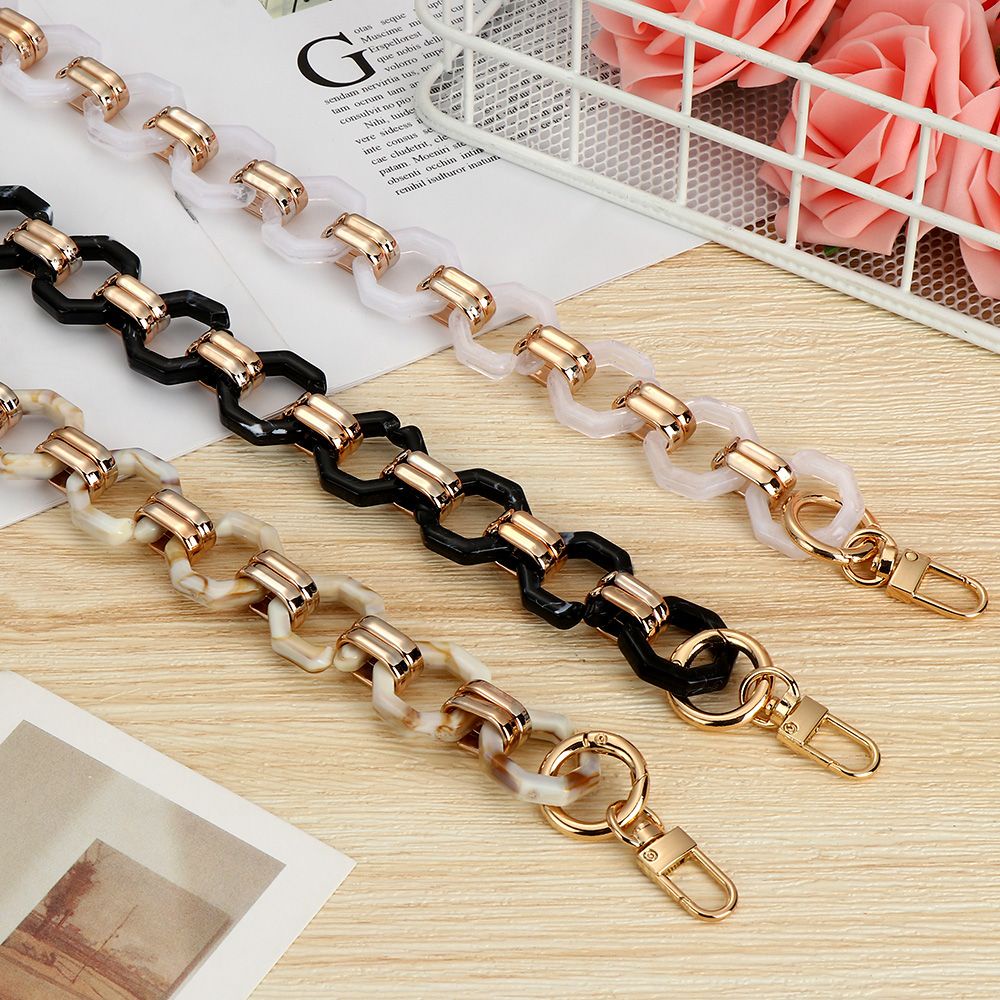 Dây xích khóa bát giác bằng acrylic thay thế thời trang cho túi xách DIY MIHAN1