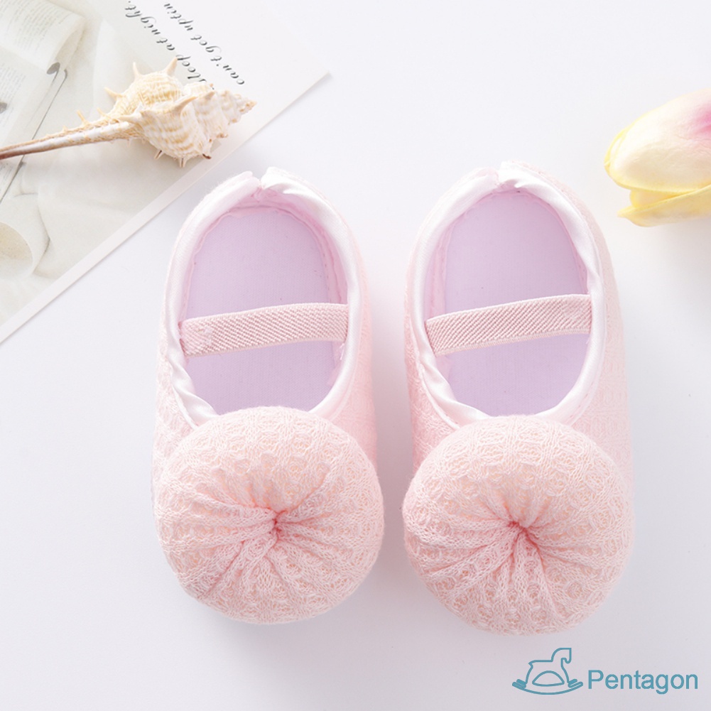 Giày Búp Bê Đế Mềm Chống Trượt Cho Bé Gái 0-12 Tháng Tuổi