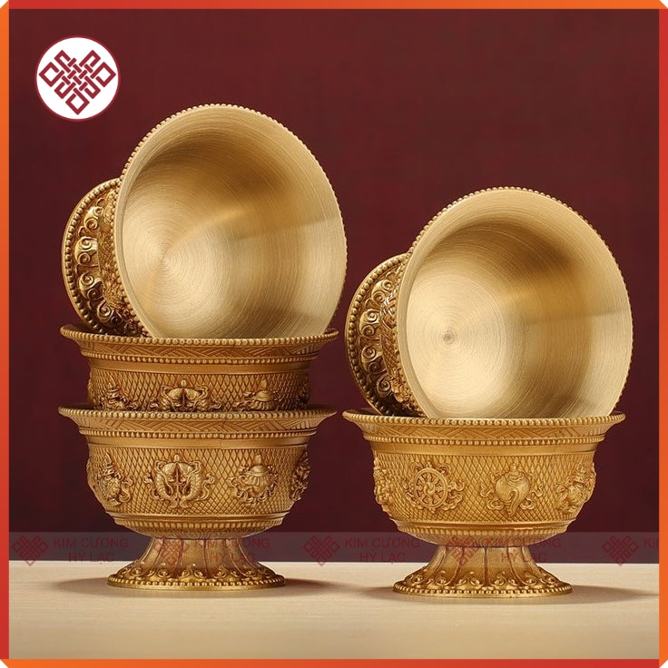 Ly Cúng, Chung Nước Cúng Phật bằng đồng  5x8cm