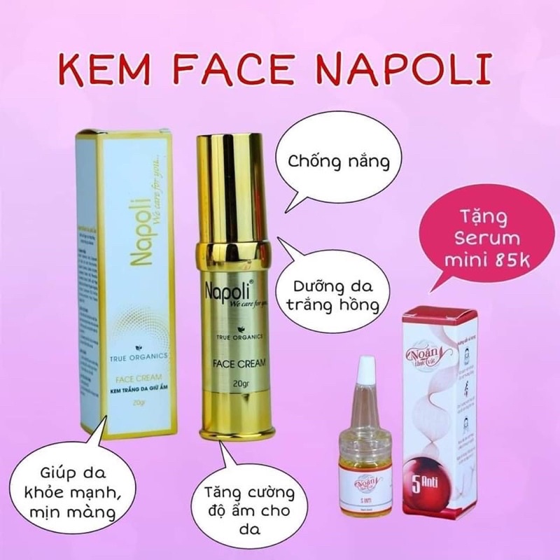 [Chính hãng kèm quà]Kem Face Napoli Hải Âu Việt