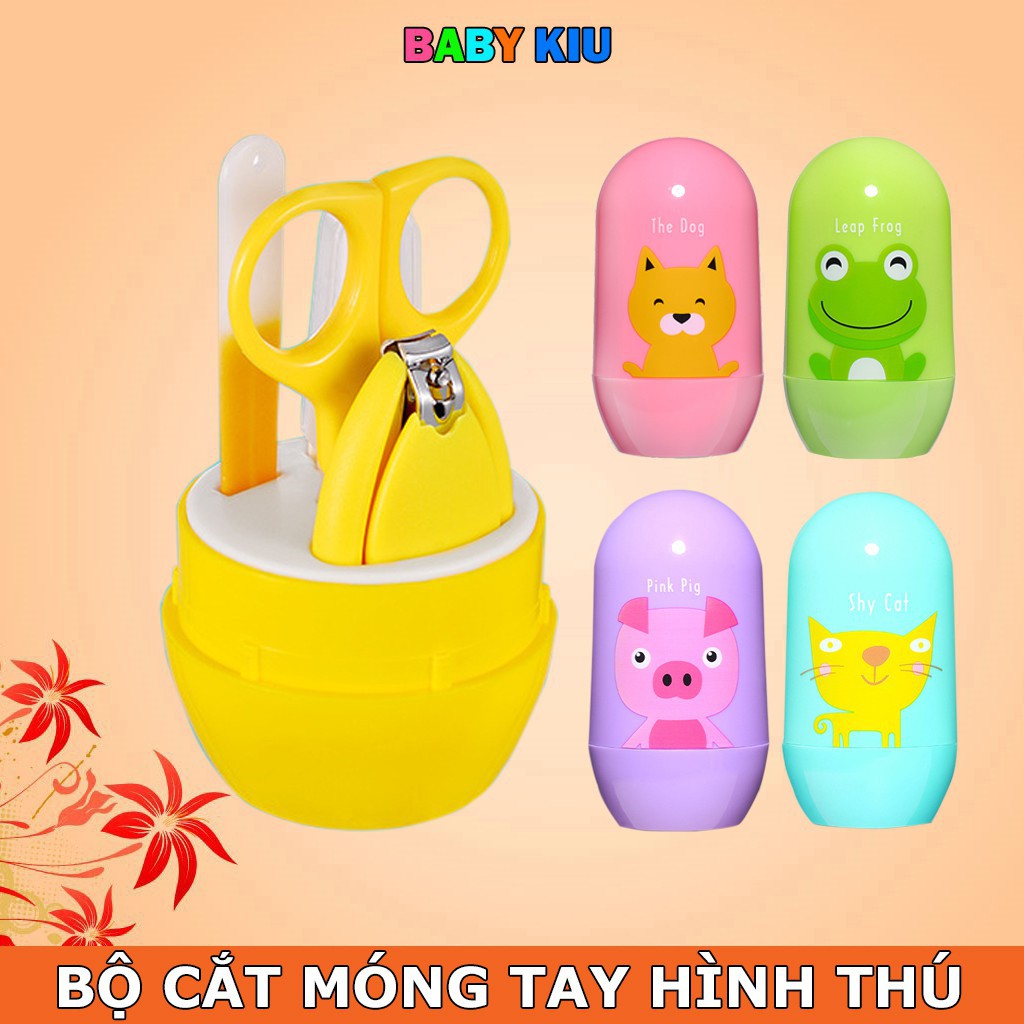 Bộ dụng cụ chăm sóc móng đáng yêu  cho bé gồm 4 chi tiết
