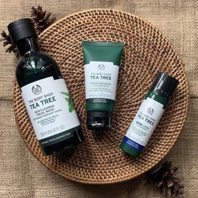 THE BODY SHOP The Shop (Hàng Mới Về) Sữa Dưỡng Thể Ban Đêm The Tea Tree Series 250ml / Lotion 50ml / 30ml