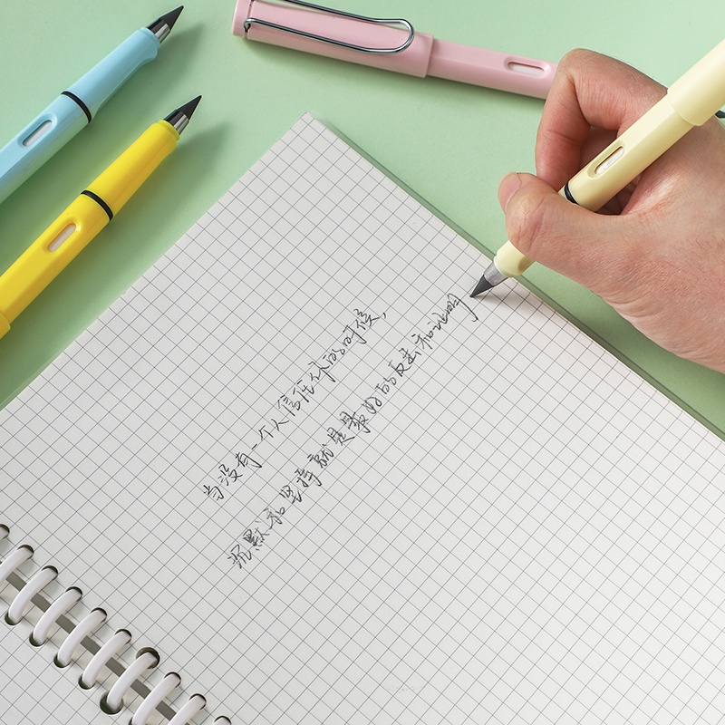 Bút chì vĩnh cữu nét chữ sắc nét nắp có giá đỡ và gôm có thể xóa được