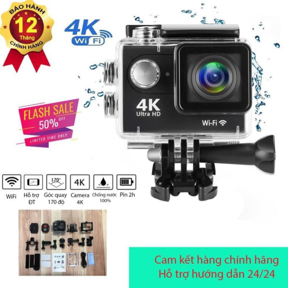 Camera hành trình chống nước WIFI 4K ULTRA HD 4k có remote