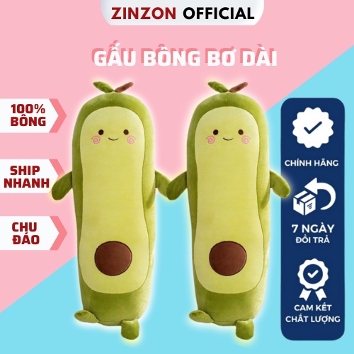 Gấu Bông Trái Bơ Dài Size Bự Dễ Thương. Bơ Dài Nhồi Bông ZinZon