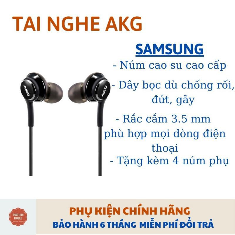 TAI NGHE AKG Samsung S10 🔥 Trắng & Đen 🔥 | Bảo Hành 12T| Đổi Trả Trong Vòng 7 Ngày.