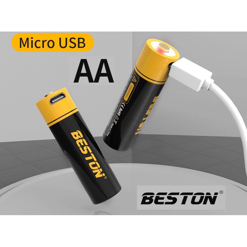 [Chính hãng] Pin Sạc AA 1.5V Beston Đầu sạc chuẩn USB đủ công suất 3500mWh đúng chuẩn