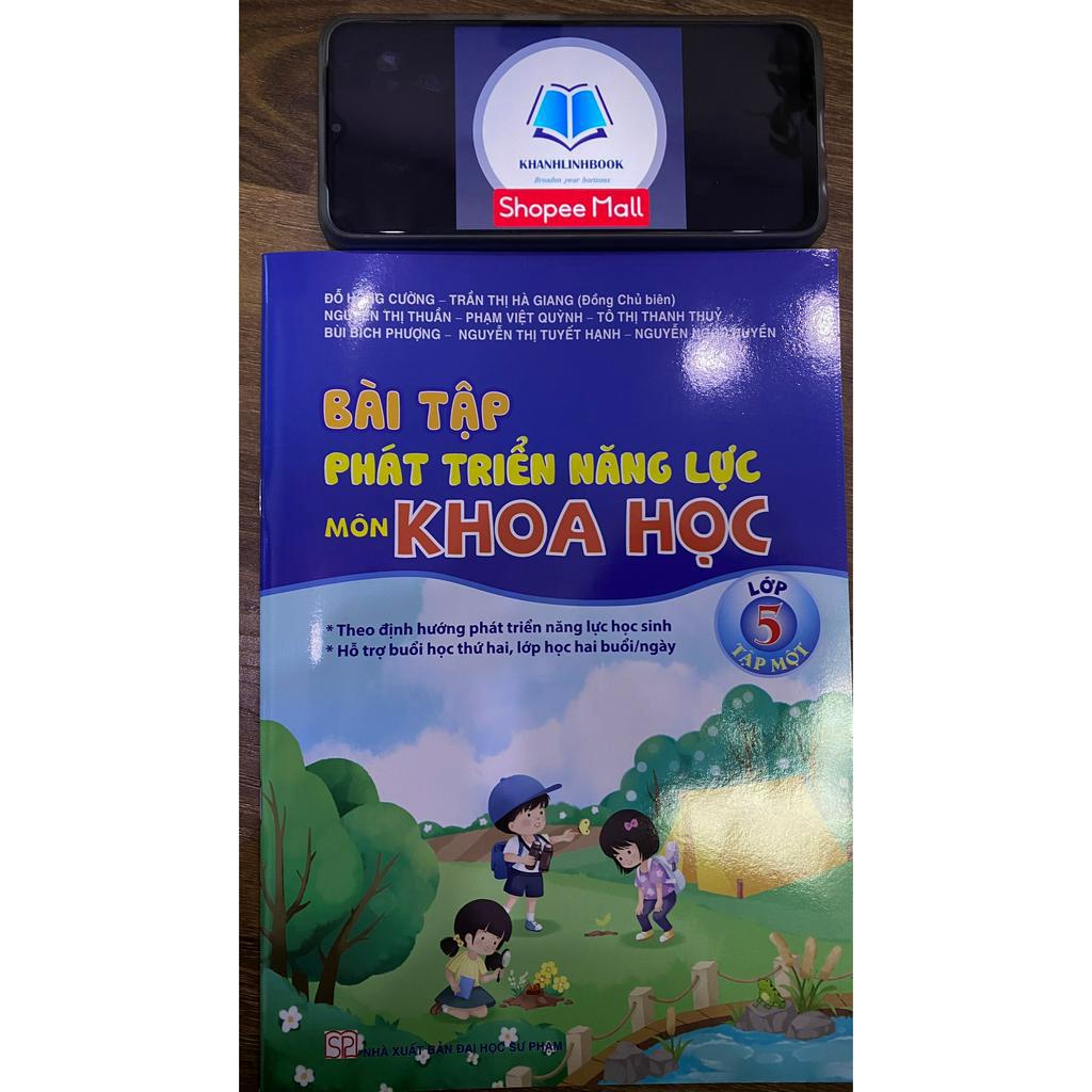 Sách - Combo Bài tập phát triển năng lực học sinh môn khoa học lớp 5 tập 1 + 2