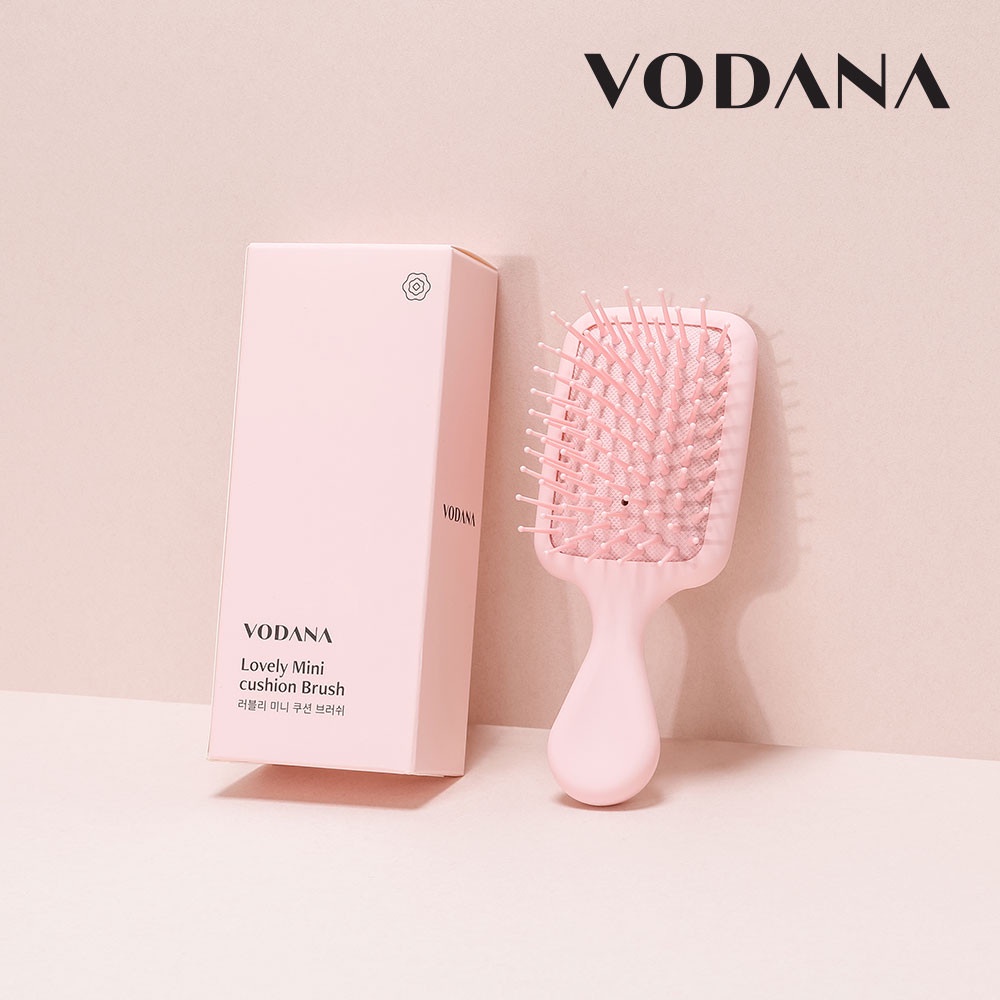 Lược chải tóc gỡ rối và massage da đầu Vodana Lovely Mini Cushion Brush VA21MCPK