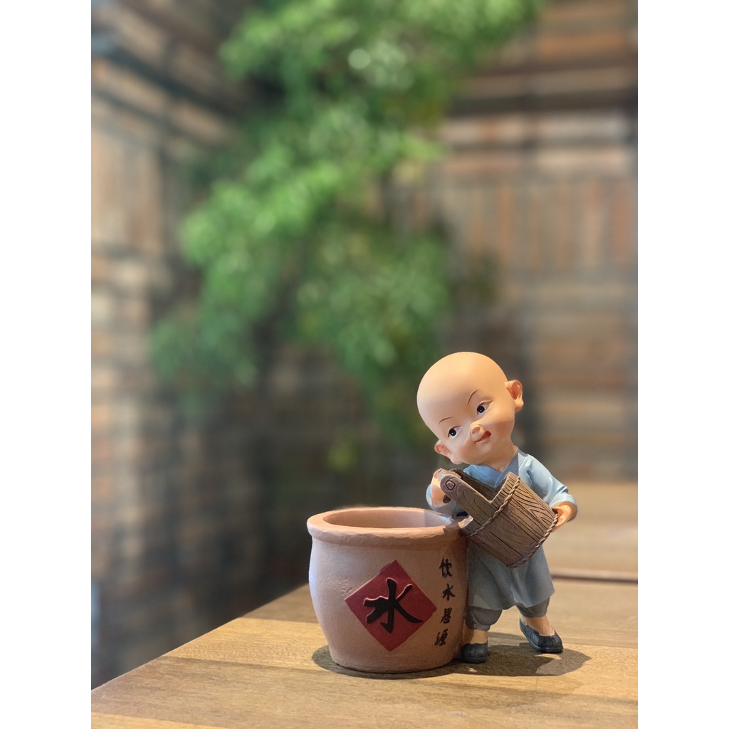 Chú tiểu áo xanh chơi cờ - xách nước - thổi bếp an nhiên vui nhộn