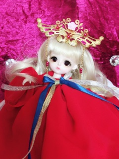 Đầm cổ trang cho bjd 1/8