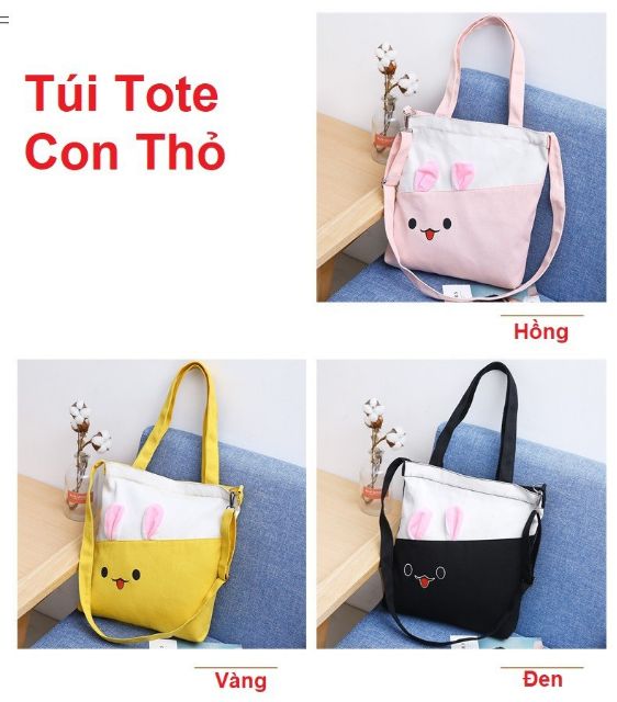 Túi  vải hình con thỏ cute