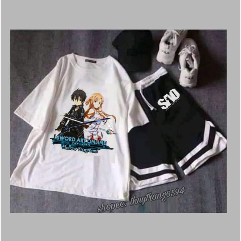 Set áo quần hè Anime Sword Art Online phong cách cá tính | BigBuy360 - bigbuy360.vn