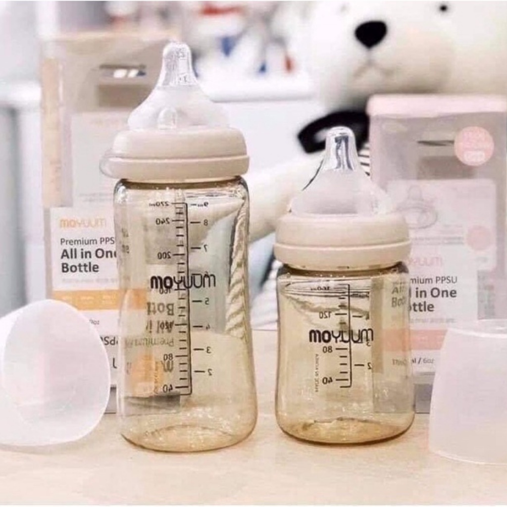Bình sữa và núm Moyuum Hàn Quốc 170ml 270ml