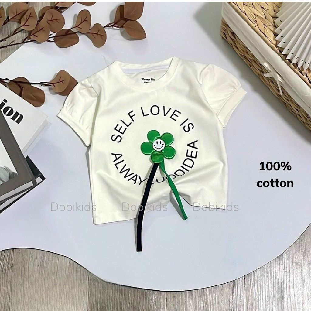 Áo bé gái thun cotton 4 chiều SG loại 1 chuẩn đẹp cho bé 10-26kg