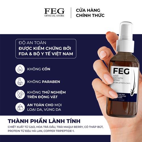 FEG Hair Growth Spray Xịt Dưỡng Mọc Tóc Hair Spray Chính Hãng 50ml
