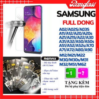 Kính cường lực Samsung Remax bảo vệ màn hình A01, A10, A11, A20, A21, A30, A31, A50, A51, A70, A71, M20, M21, M3, A02S