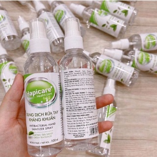 Nước rửa tay khô HapiCare+ chai 100ml