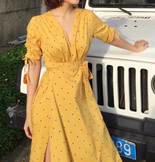 Đầm Nữ Maxi Chấm Bi (KÈM ẢNH THẬT) | BigBuy360 - bigbuy360.vn