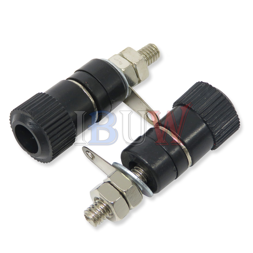 Set 10 Khối Thiết Bị Đầu Cuối JS-910B JS-919 4mm Màu Đỏ + 5 Đầu Cắm Bắp Chuối Màu Đỏ + 5 Đầu Nối Màu Đỏ