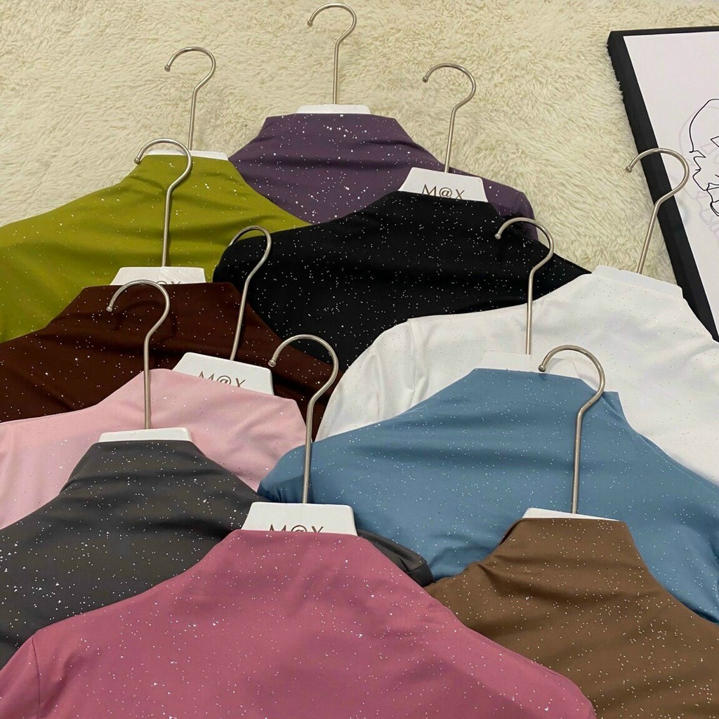 Áo giữ nhiệt kim tuyến cổ cao - hàng đẹp FA03 | BigBuy360 - bigbuy360.vn