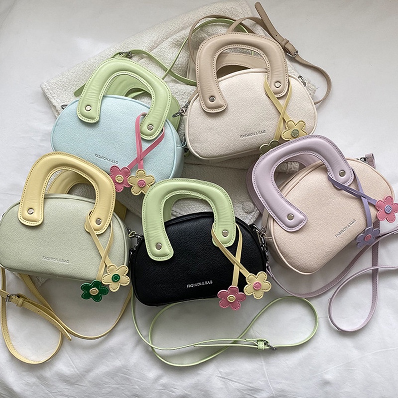 Túi Đeo Chéo Màu Sắc Tương Phản Thời Trang Cho Nữ