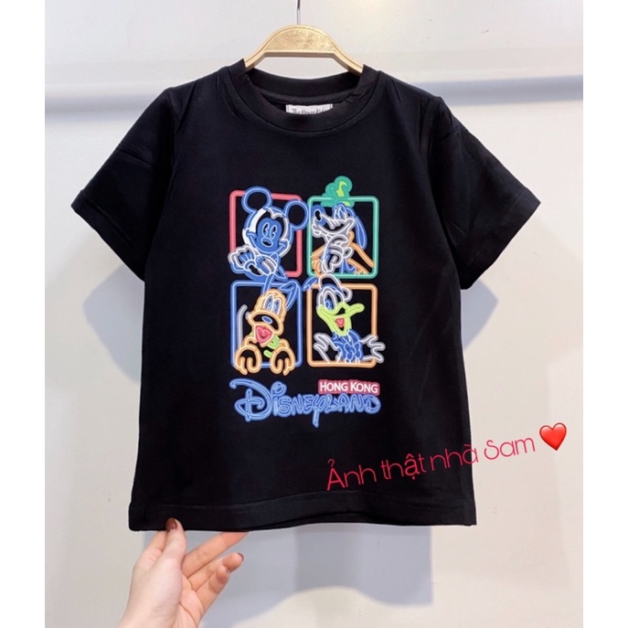 Áo thun tay lỡ unisex hàn quốc Dísney cho bé và gia đình , Samyy_vn